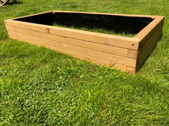 Raised Garden Wooden Bed - Natural Oak